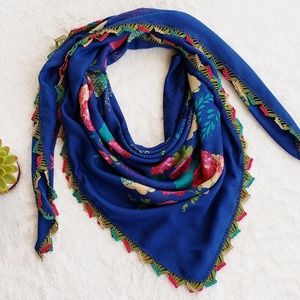 Exotic Hand Made Needle Lace Scarf